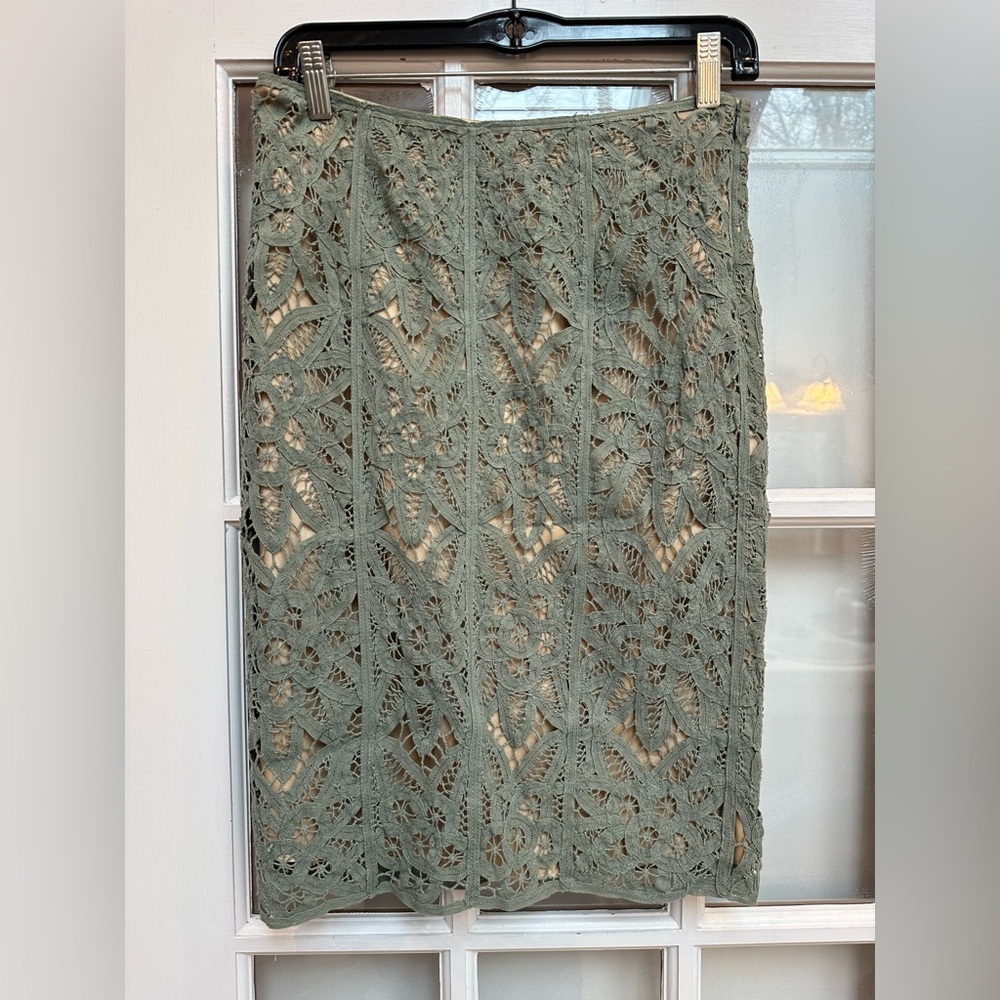 Vintage Betsey Johnson 90’s Lace Crochet Fairy Grunge Boho Pencil Skirt Size 4